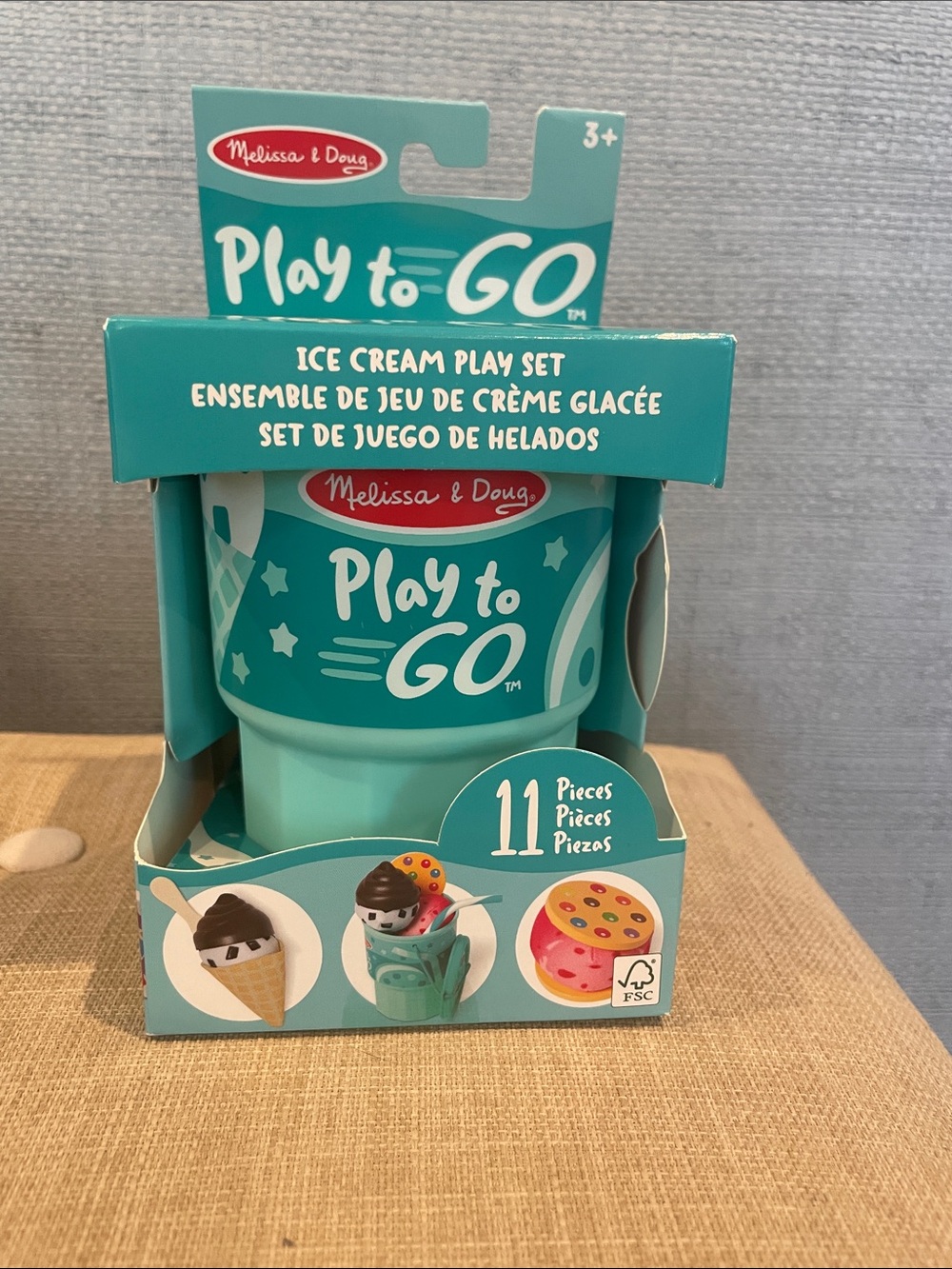 Melissa & Doug Play-to-Go Ice Cream Play Set